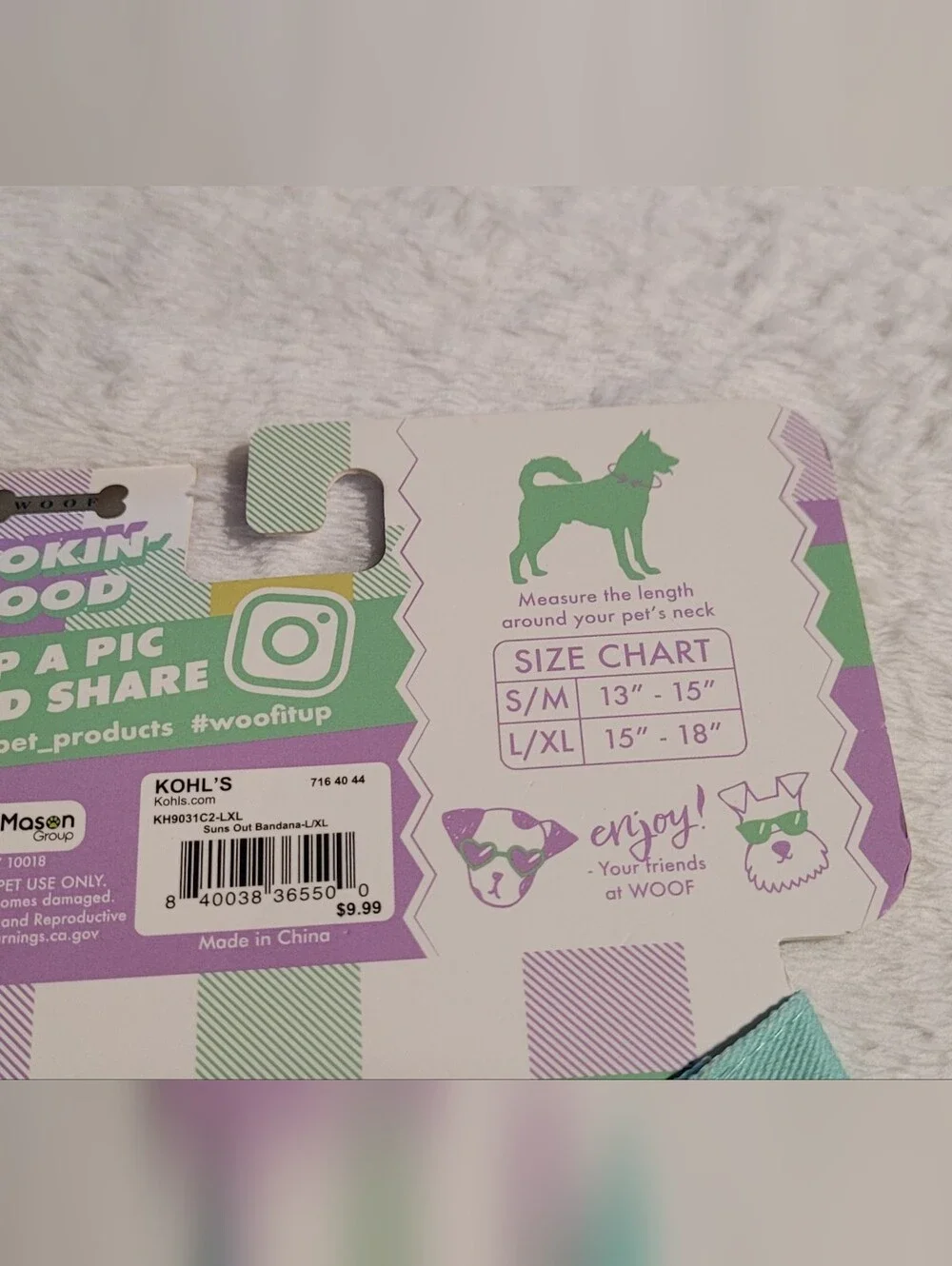 Kohls gingham bandana